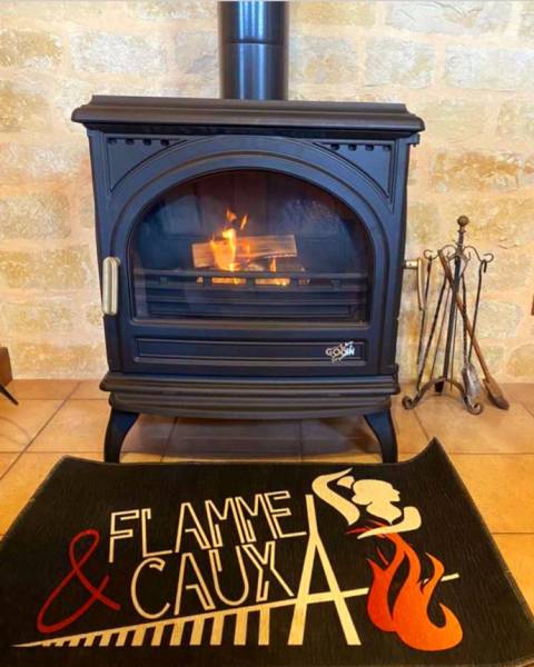 Installation Poêle à Bois Godin Modèle Petit Carvin 9 kW à Octeville-sur-Mer